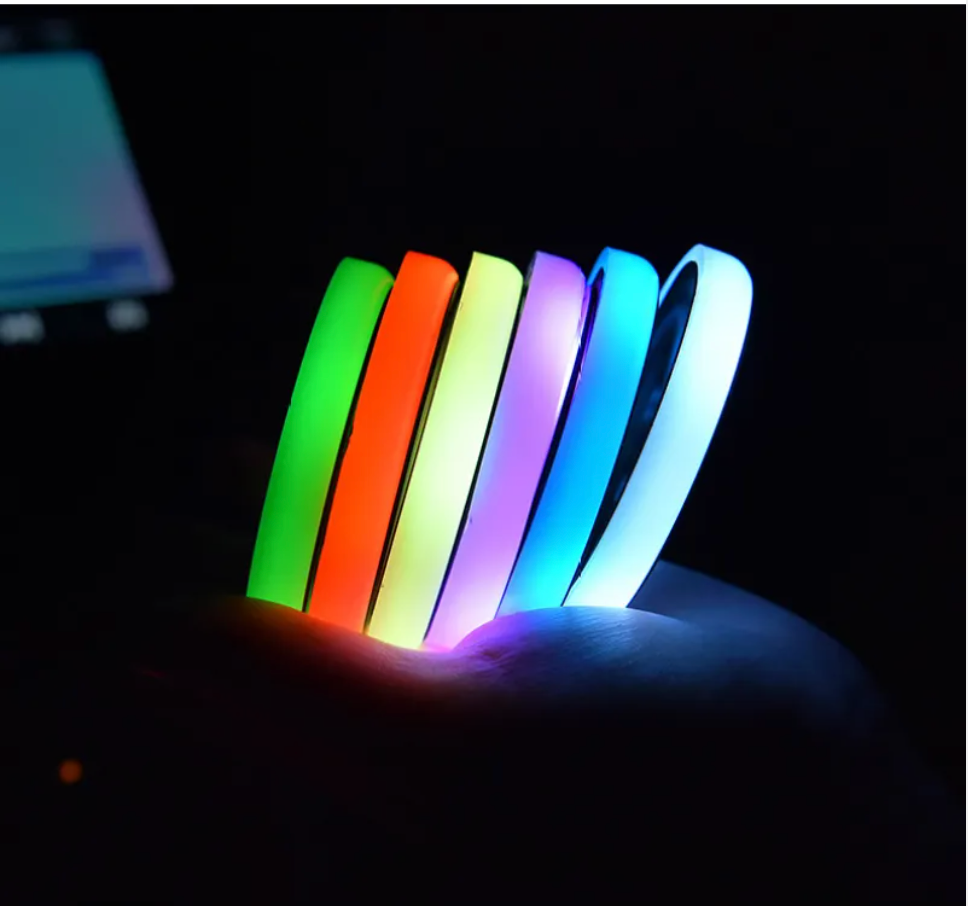 LED Light-Up Colorful Cup Holder Coaster with Solar & USB Charging